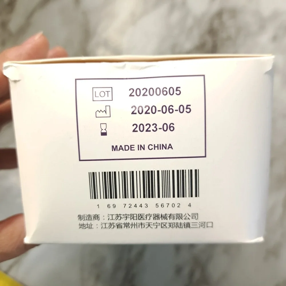 EYOUNG 50 Pieces Disposable‎ Face Mask Blue 3 Layer Elastic Earband